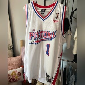 NBA pistons vintage jersey size L